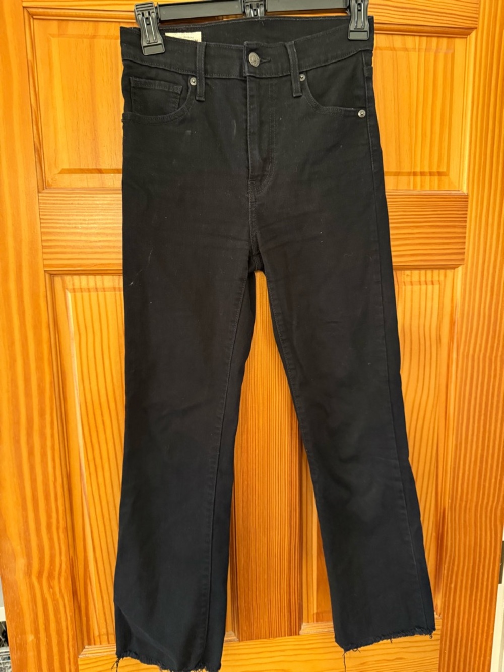 Levi's Black Women's Bootcut Jeans with Raw Hem